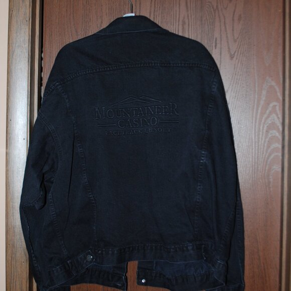 Black Denim "Mountaineer" Casino Jacket - Made in the USA - XXL - Picture 2 of 7
